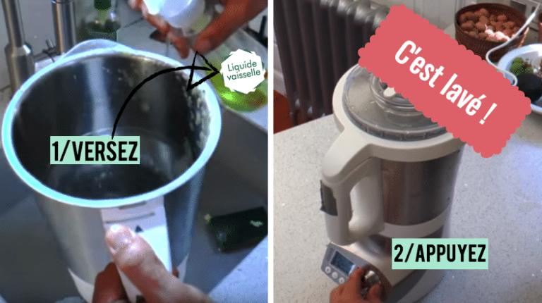 astuces cuisine laver mixer blender sans effort