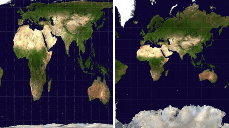 cartographie du monde Mercator