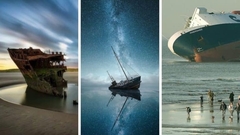épaves de bateaux fantomatiques à travers le monde