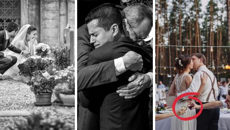 photo de mariage émouvante