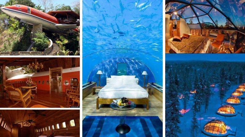 hôtels insolites monde chambre