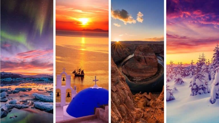 plus beaux couchers de soleil pays monde