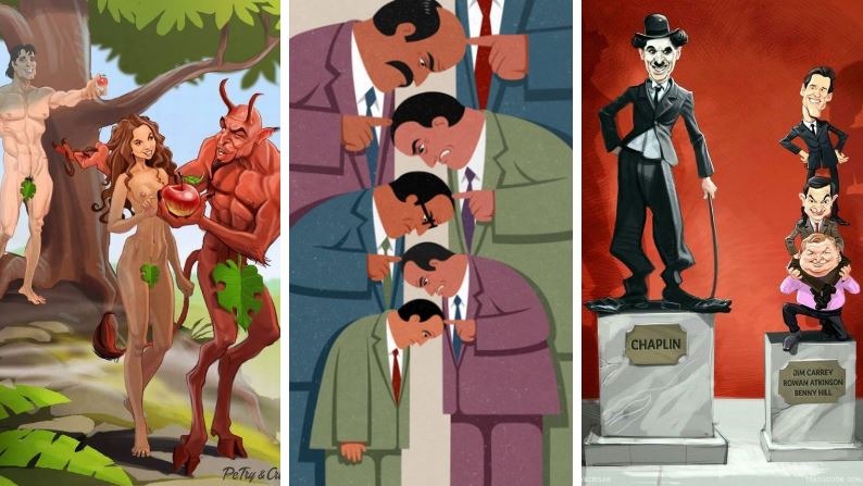 réalité de la vie dessins illustrations satiriques humour noir