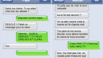 SMS de parents humour