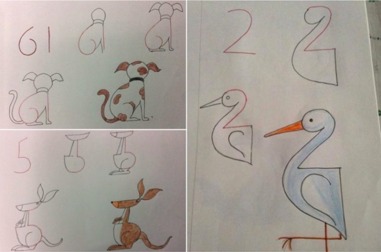 dessins enfant chiffres nombres