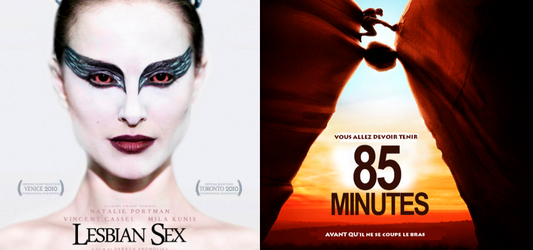 affiches de films revisitées