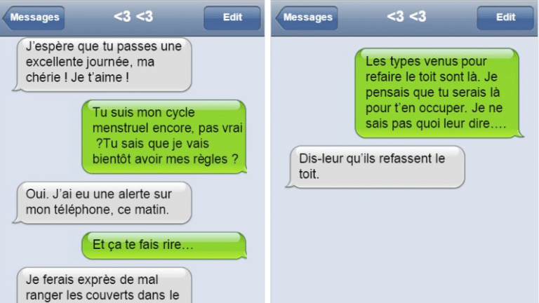 téléphone écran messages de couple textos sms