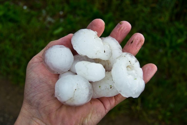 tempêtes de grêle