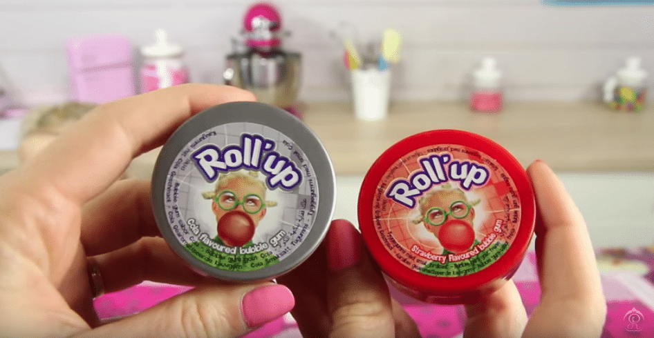 chewing-gum en rouleaux