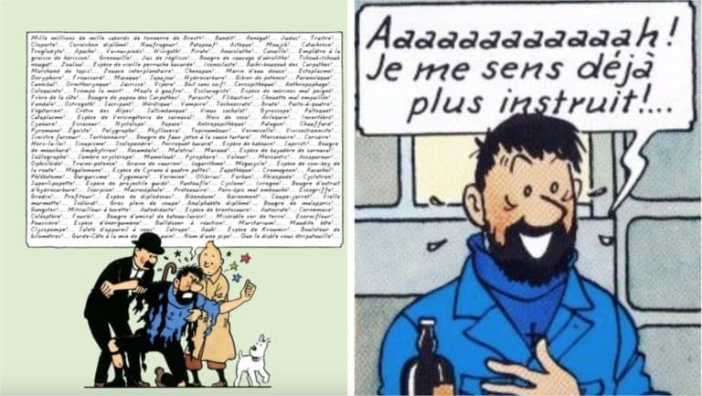 insultes du capitaine haddock decryptees