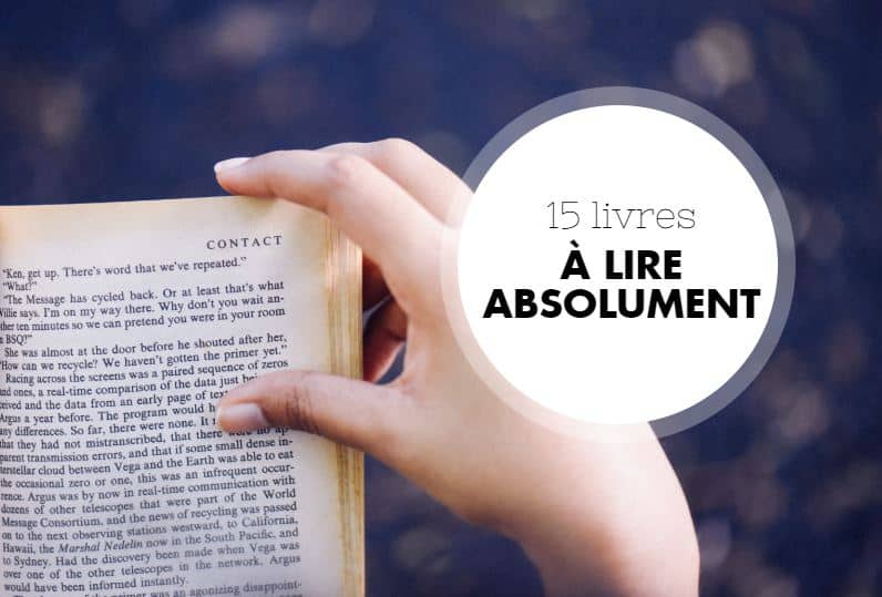 Livres à lire au moins une fois dans sa vie