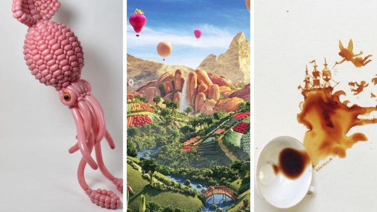 objets art avec des objets anodins du quotidien