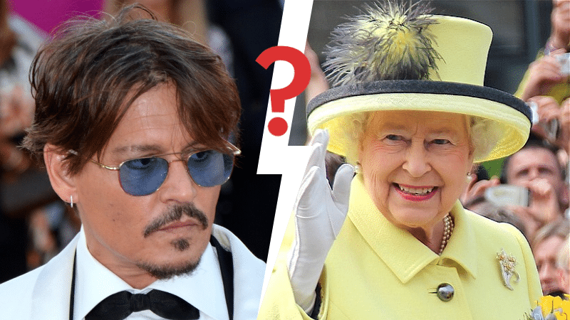 stars Johnny depp reine angleterre