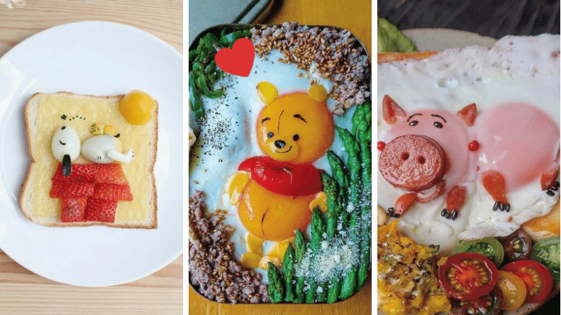 œufs œuvre d'art cuisine appétissant