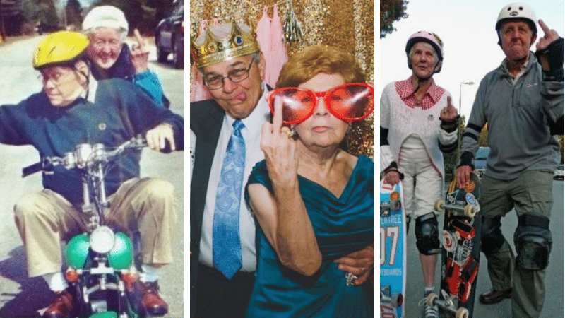 thug vieux personnes agées rebelles