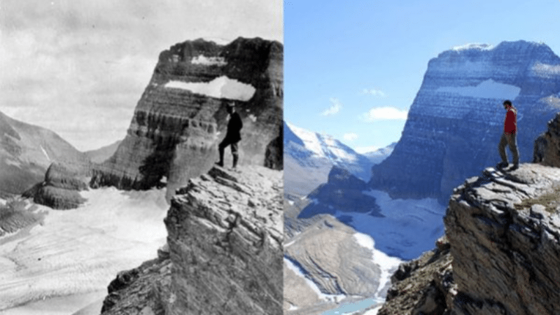 glaciers fonte recule dérèglement climatique changement