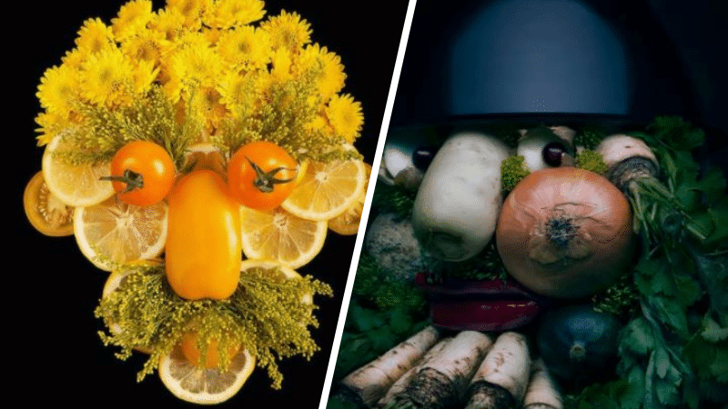 Giuseppe arcimboldo portraits fruits légumes maniériste