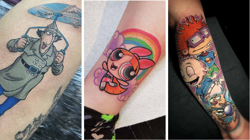dessins animés enfance nostalgie tatouages