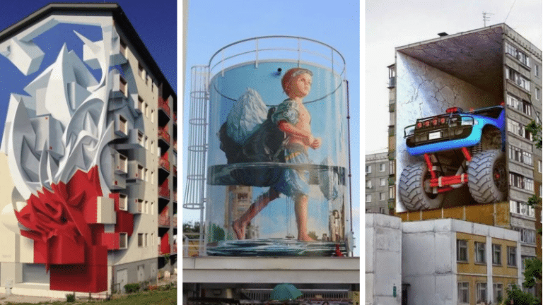 street art urbain ville tag trompe-l'œil