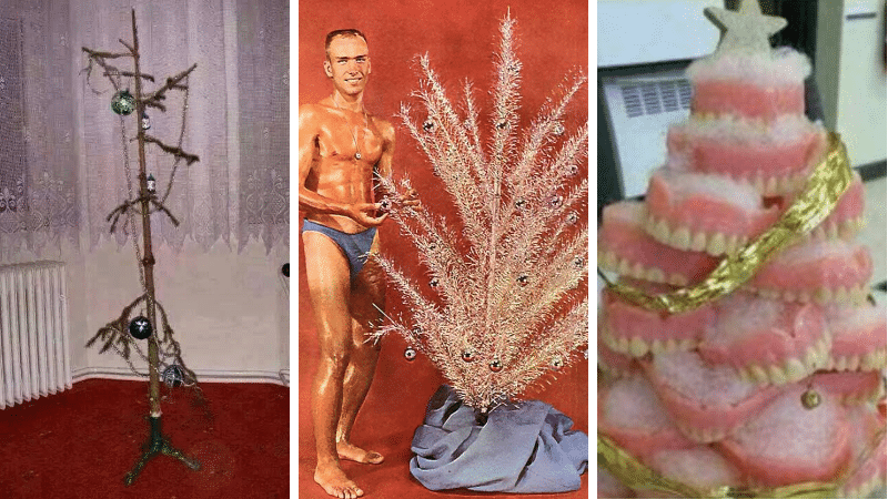 les pires sapins de noël hideux tristes moches affreux