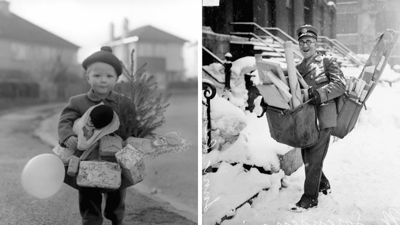 photos Noël autrefois avant anciennes vintages vieilles historiques
