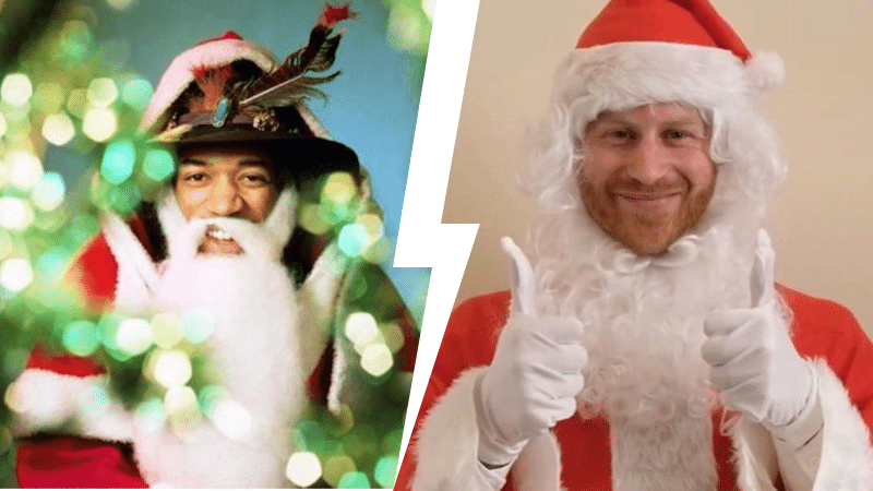 stars célébrités connues père noël déguisées