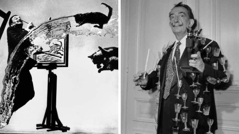 Salvador Dalí photos photographies clichés excentrique art surréaliste