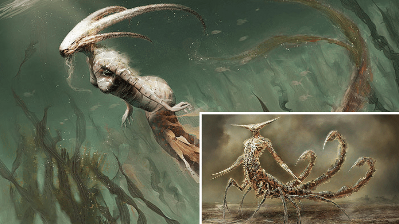 signe zodiac astrologique monstre hybride sombre