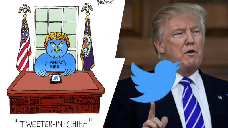 Donald Trump tweeter tweets odieux scandaleux pires