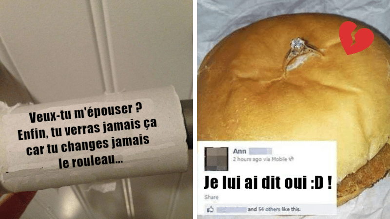 pires demandes en mariage de l'histoire amoureux saint-valentin romantiques