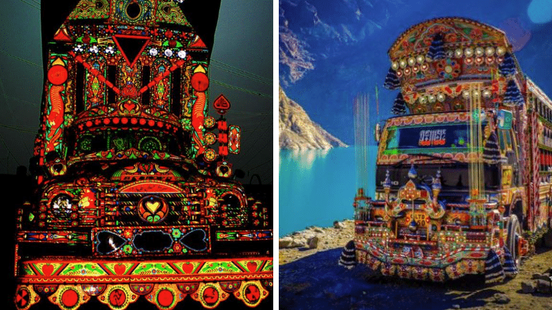 camions pakistanais Pakistan art truck bus œuvres d'art