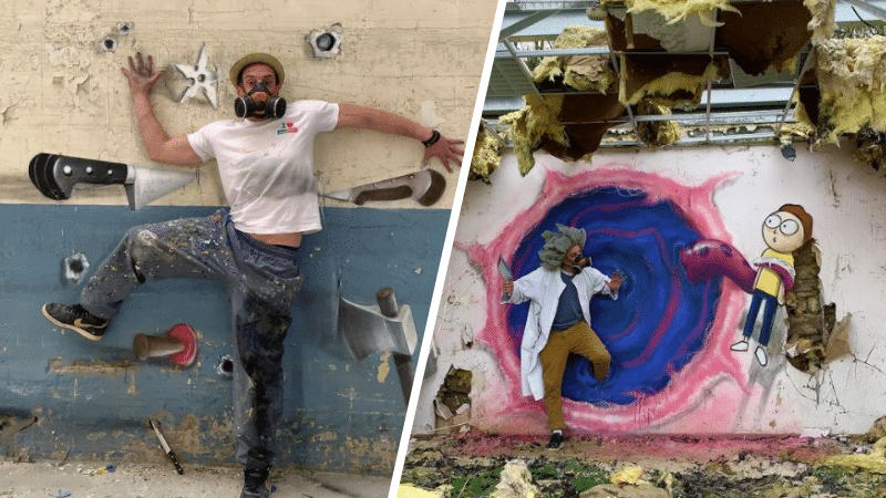 street-art graffitis 3D SCAF artiste français