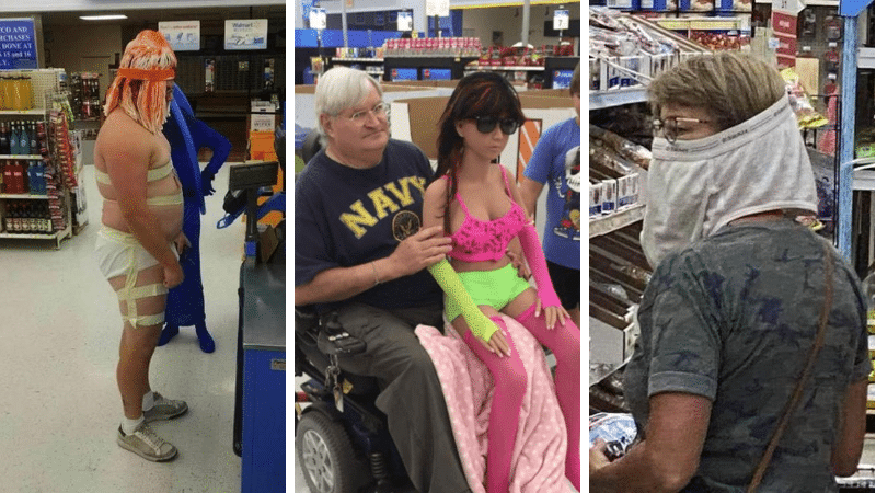 supermarchés walmart USA américains Amériques clients bizarres insolites