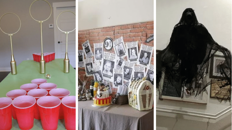 bricolages idées décorations Harry Potter Poudlard magie sorcier enfants fêtes anniversaires célébrations