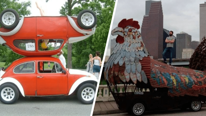 carrosseries insolites folles déjantées Houston Car Art Festival Etats-Unis