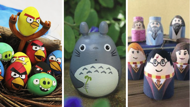 œufs pâques geeks pop culture chasse enfants décorations