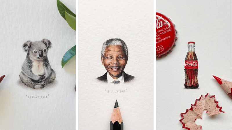 oeuvres d'art peintures aquarelle miniatures petites minuscules lilliputiennes