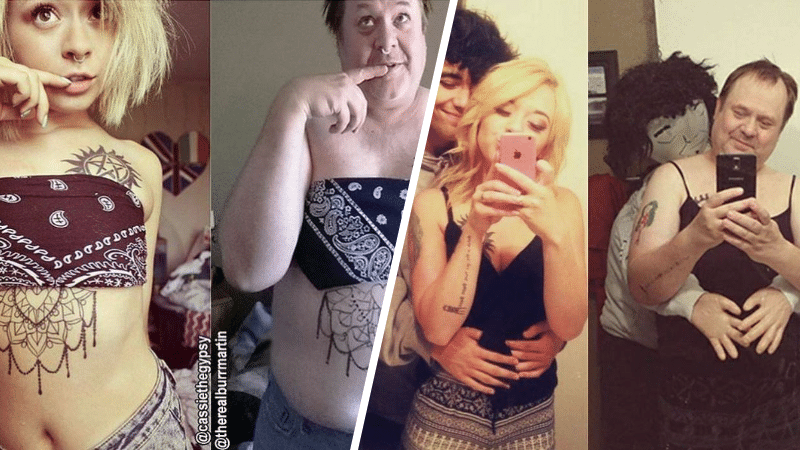 papa père fille enfant Instagram réseaux sociaux photos clichés parodie