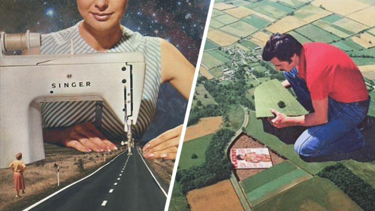 images vintages détournements collages surréaliste