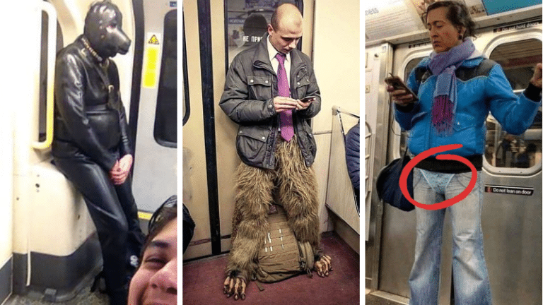 passagers usagers métro drôles insolites bizarres transports en commun