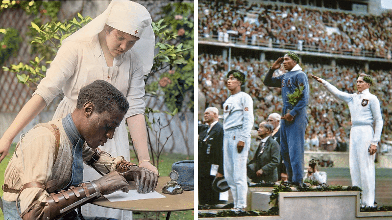 photos historiques recolorées