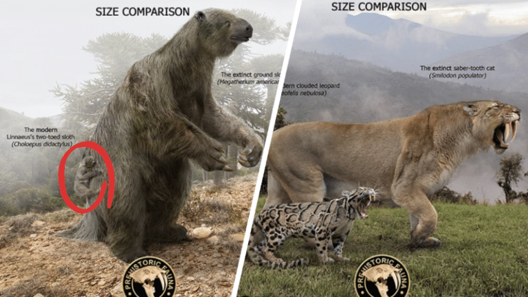 animaux préhistoriques comparaisons tailles