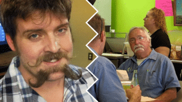 double moustache barbe pilosité mode tendance