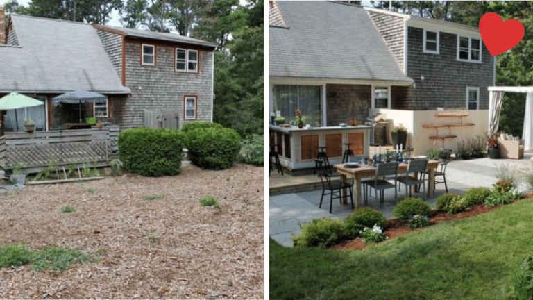 terrasses rénovées avant/après