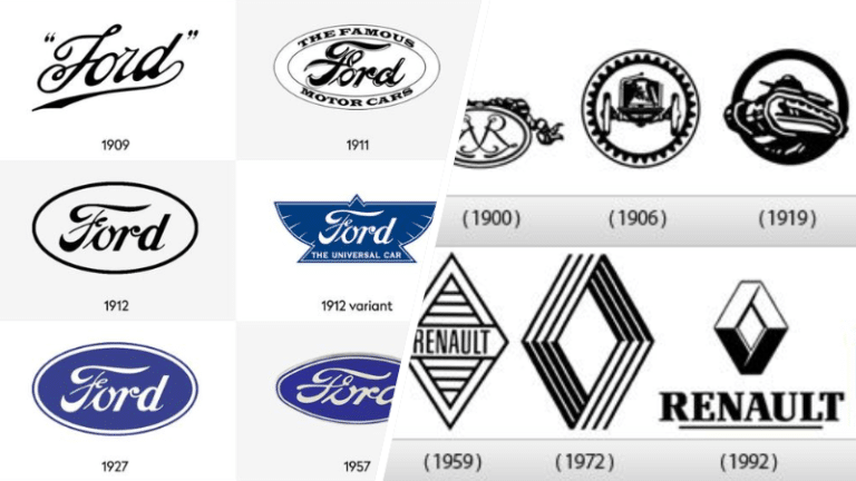 logo fabricants constructeurs voitures auto évolution histoire automobiles