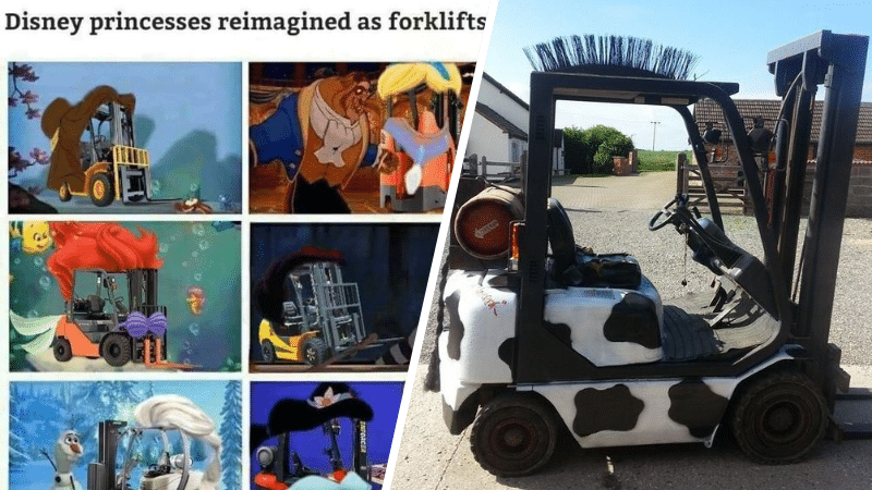 chariots élévateurs insolites manutention cariste logistique