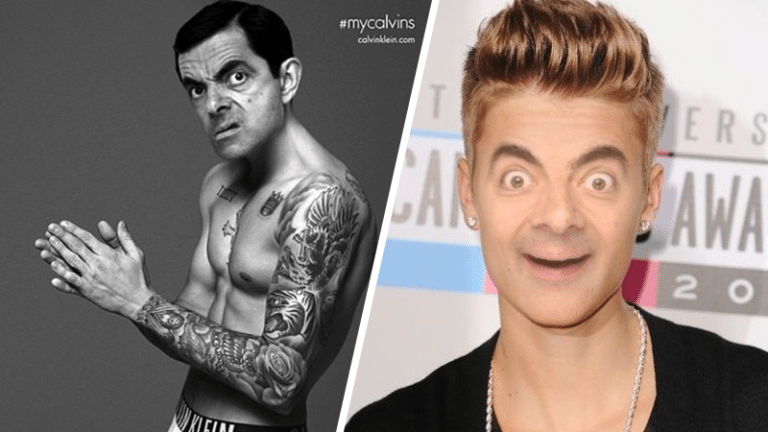 mr bean photomontages Rowan Atkinson