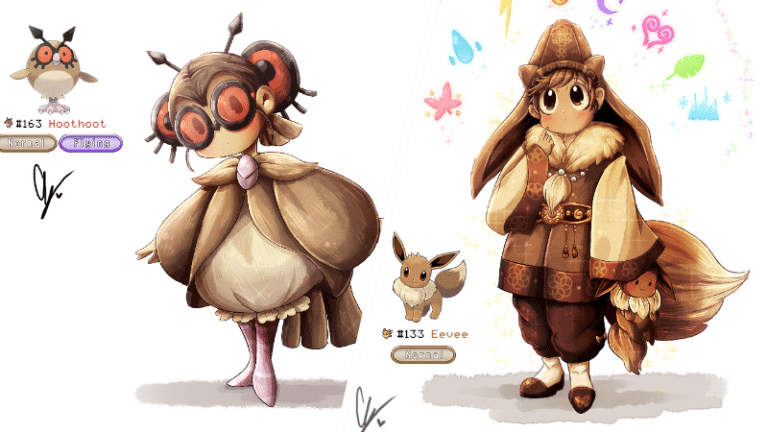 Pokémons moe gijinka humains manga Frosti Endifi
