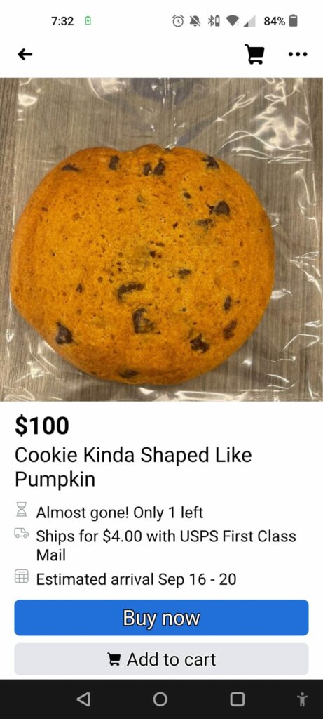 cookie courge annonces abusées marketplace