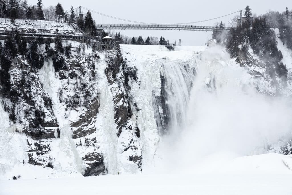 Montmorency Falls, Québec rivières lacs gelés